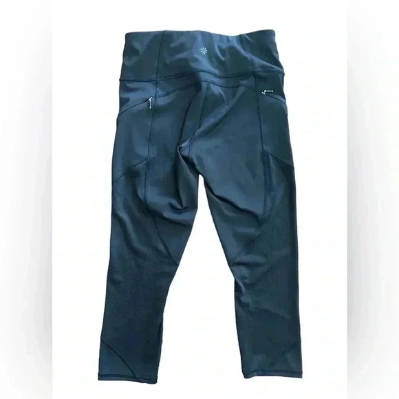 Athleta Mesh Contender Capri Black Size XS Yoga Activewear - Picture 4 of 8